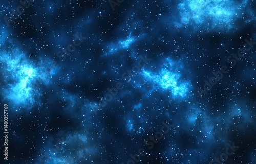 Wallpaper Mural Deep space nebulae with glowing celestial clouds Torontodigital.ca