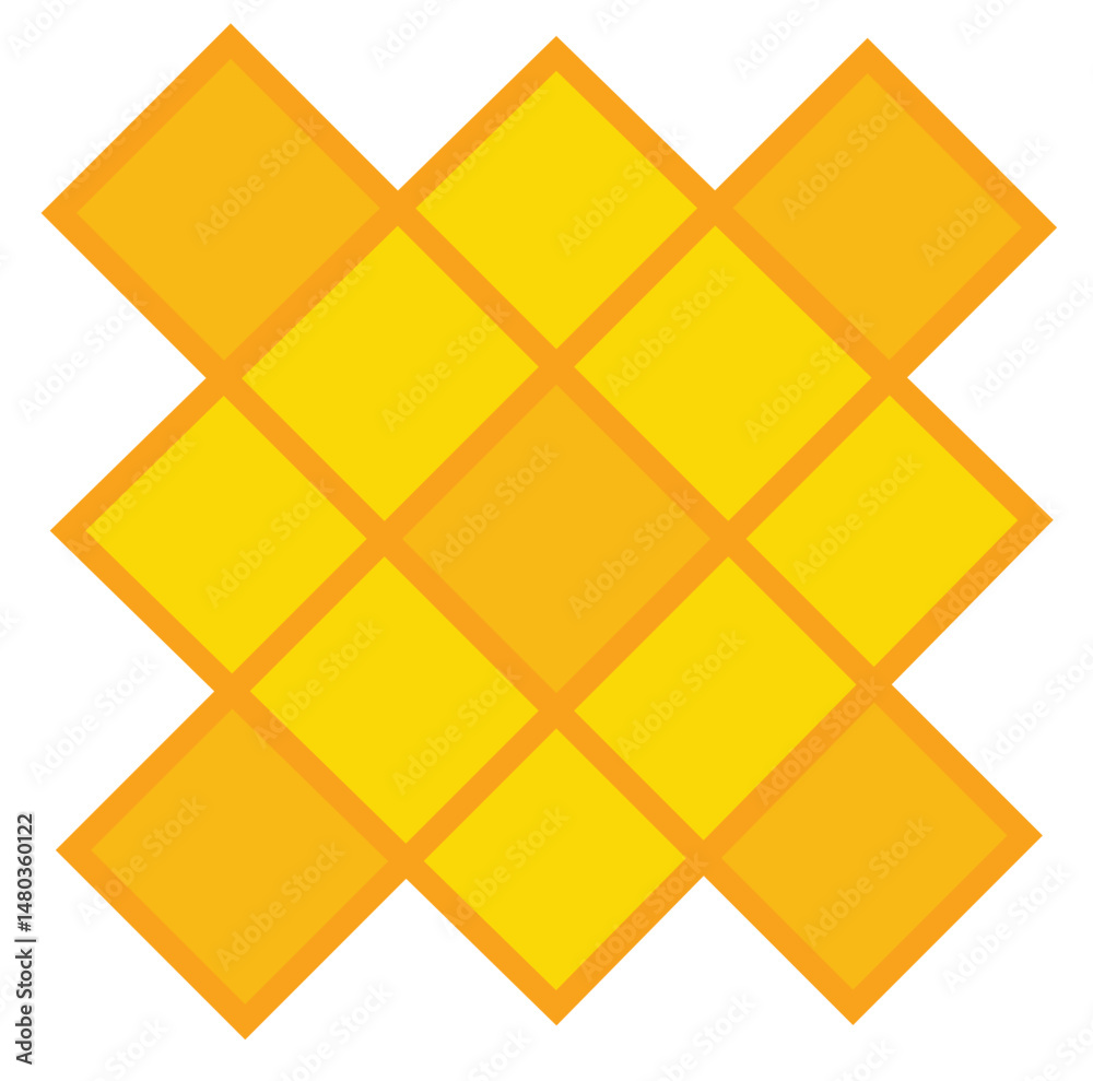 Cute cartoon hand draw vector Square tiles icon. Cute cartoon hand draw vector Square tiles icon.