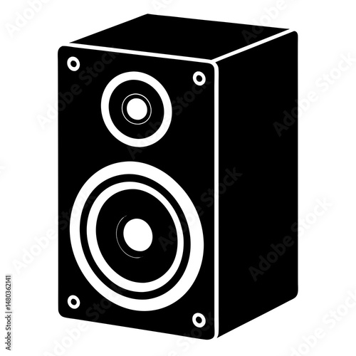 speakers isolated on white background