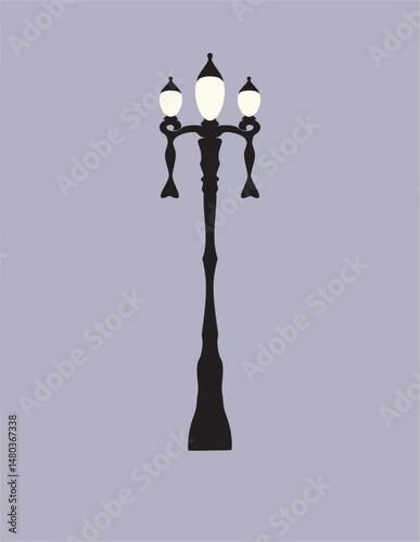 old fashioned street lamp, lamp, bright, light, street, lantern, sky, pole, post, lamppost, streetlight, metal, electric, object, city, old, electricity, architecture, antique, bulb, design, vintage,