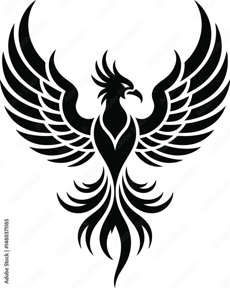 Fototapeta premium Shadow Symbol,, A Sleek and Strong Representation of Pure Design. 