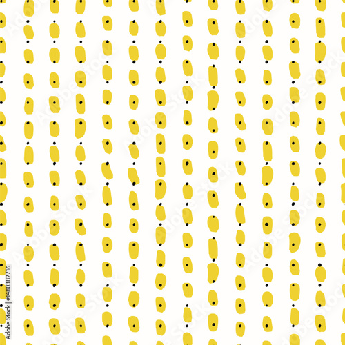 seamless colorful summer pattern, Hand drawn trendy abstract illustration