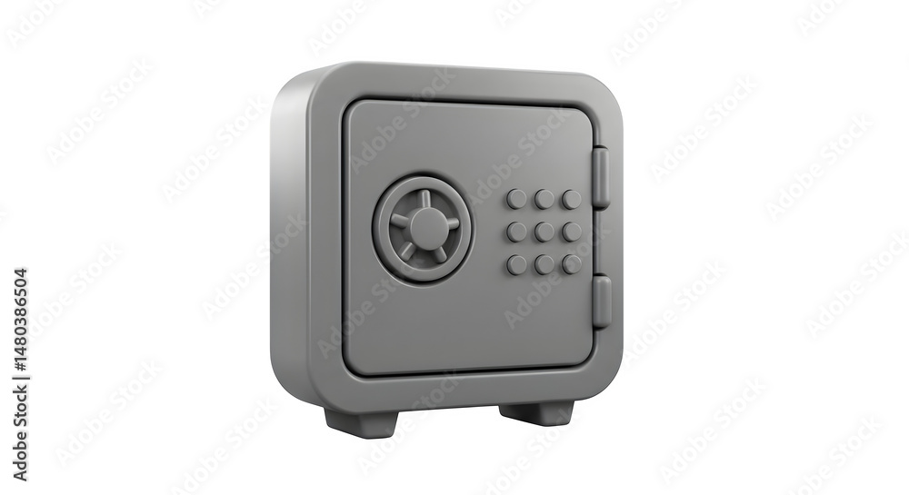 A gray safe with a combination lock and keypad on a black background in 3d render isolated on white background, tarensparent background, png, jpg,jpeg, on transparent background A gray safe with a combination lock and keypad on a black background in 3d render isolated on white background, tarensparent background, png, jpg,jpeg, on transparent background