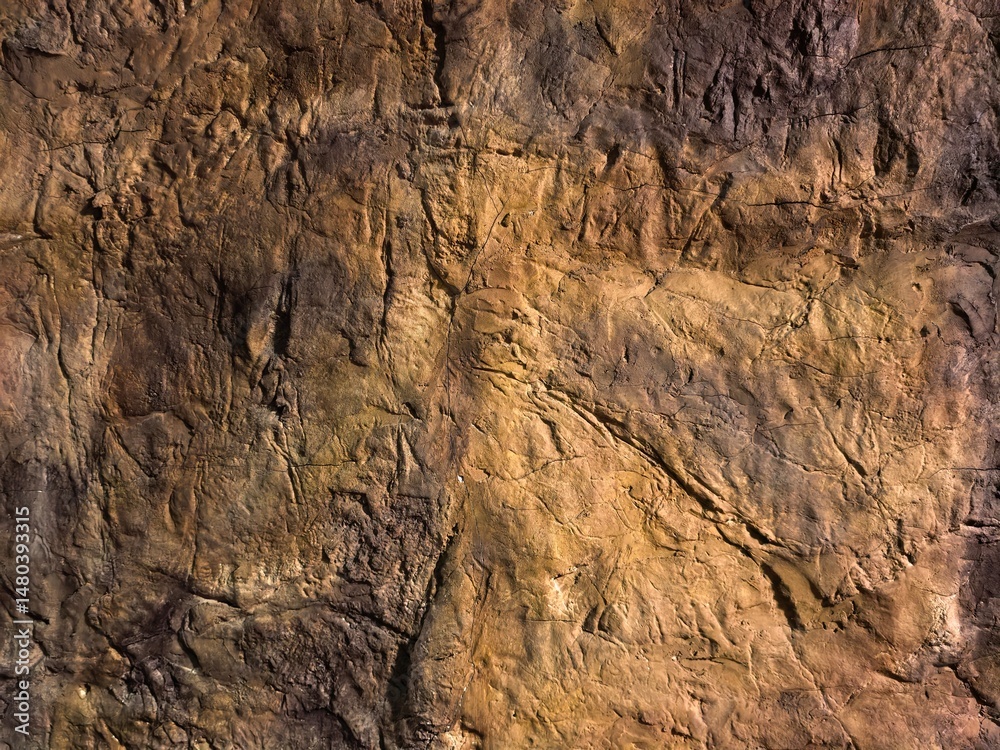 Fototapeta premium Ancient Cave Wall Texture with Markings