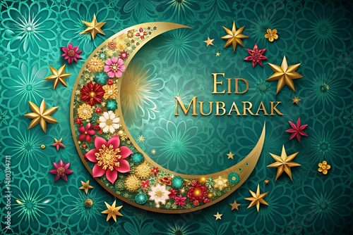 christmas wreath with snowflakes