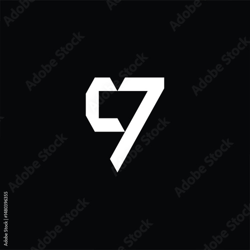 Bold yet minimal C7 G7 logo in flat style — where simplicity meets identity. Perfect for standout branding with a modern tech edge.