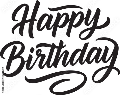 Birthday Calligraphy Text
