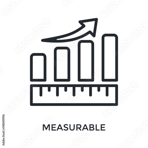 Measurable Icon Outline Style. Vector Illustration For Graphic Design