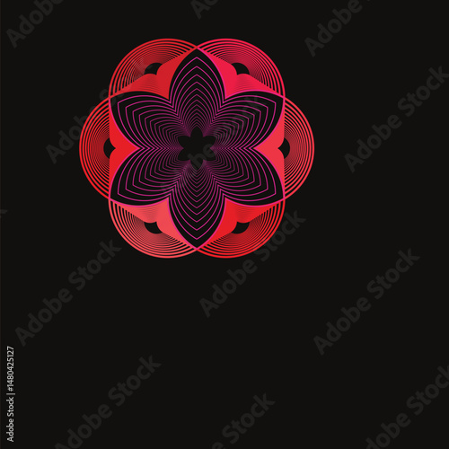 round and uniqe fractal background
