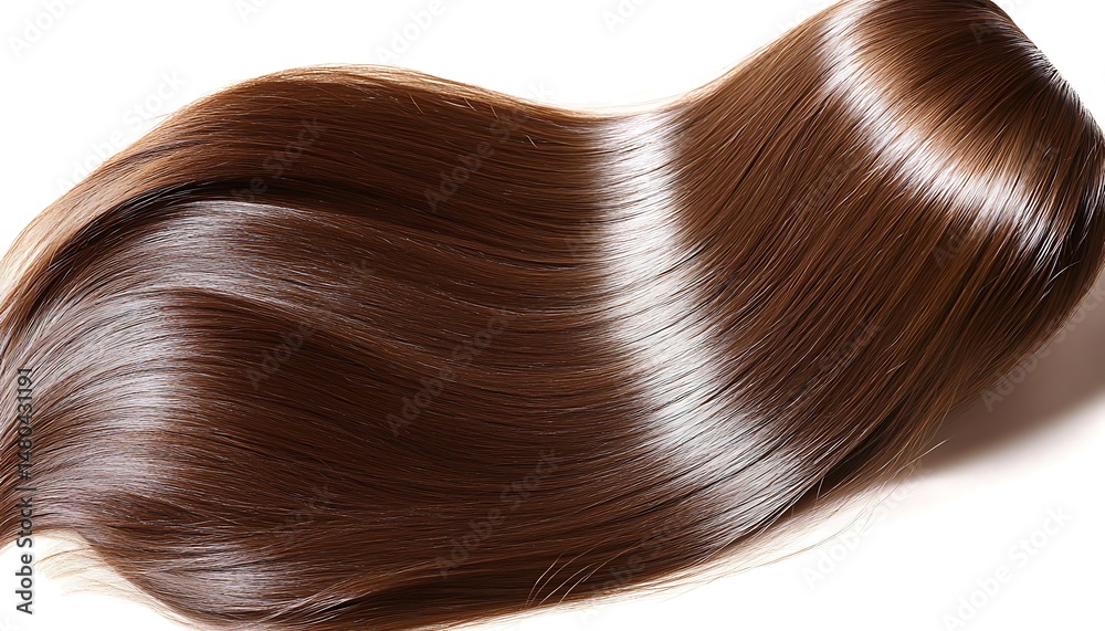Fototapeta premium Smooth, healthy brown hair