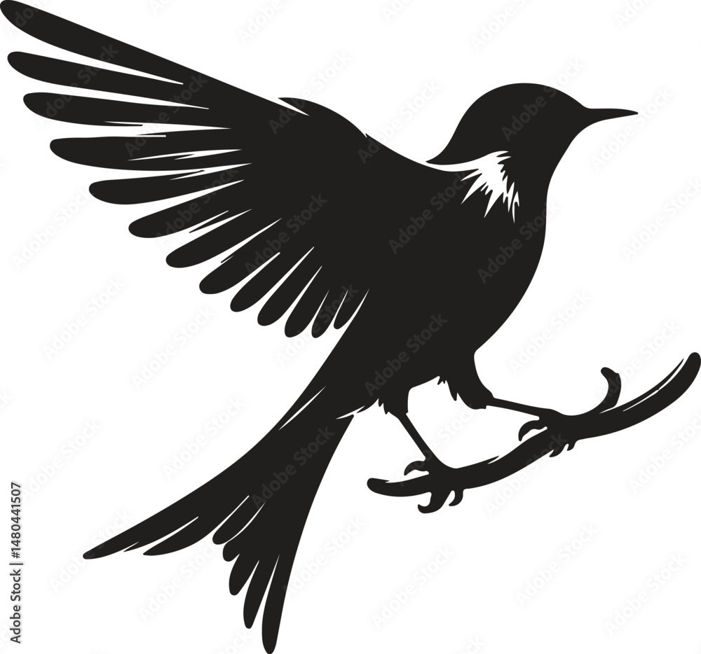 Obraz premium Bird silhouette