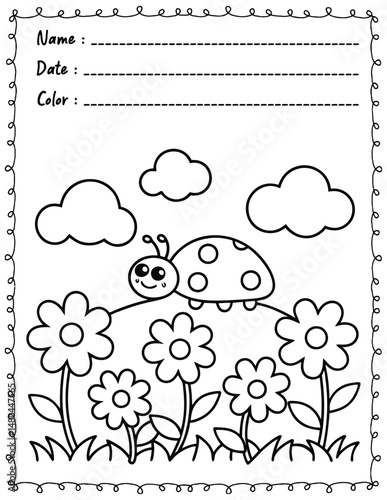 Big and Bold Summer Vibes Coloring Pages For Kid and adult.  
High resolution (300 DPI), 
Ready to print on standard 8.5x11 inch paper With No Bleed, 
Black and White. 
Vector illustration - AI, EPS, 