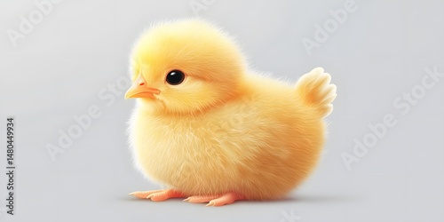 High-Resolution Fluffy Yellow Chick PNG with Transparent Background for Easter and Spring Designs
baby chicken on a white background