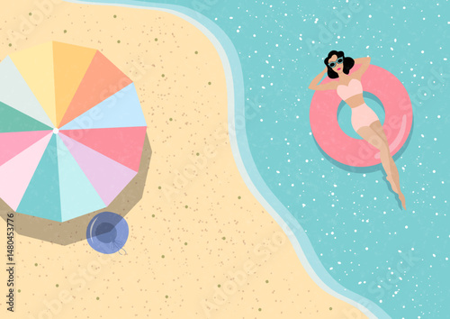 Ragazza al mare 