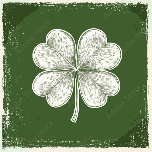 St. Patrick's Day Leaf Design