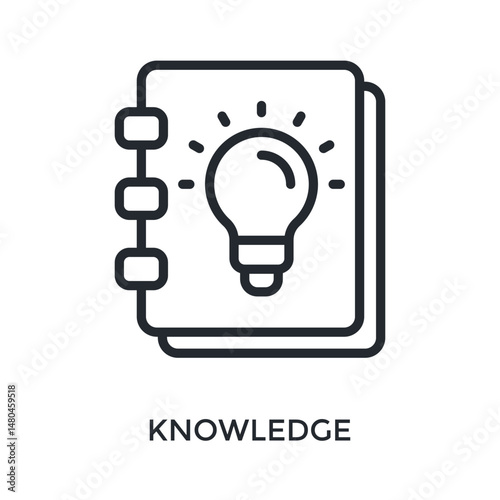 Knowledge Icon Outline Style. Vector Illustration For Graphic Design