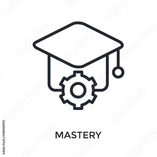 Mastery Icon Outline Style. Vector Illustration For Graphic Design