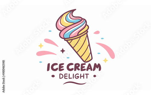 Ice cream logo with new look