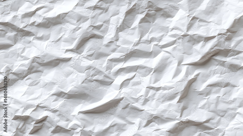 Obraz premium White Crumpled Paper Texture Background Image