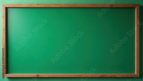 A vibrant green chalkboard, ready for writing or drawing , rough, rustic, green board