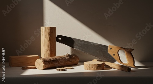 Woodworking Tools Illustration