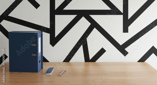 Office Desk Stationery Illustration