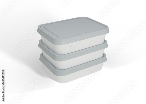 Butter Container Mockup for Label Presentation
