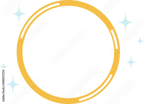 ゴールドのプレーンリング