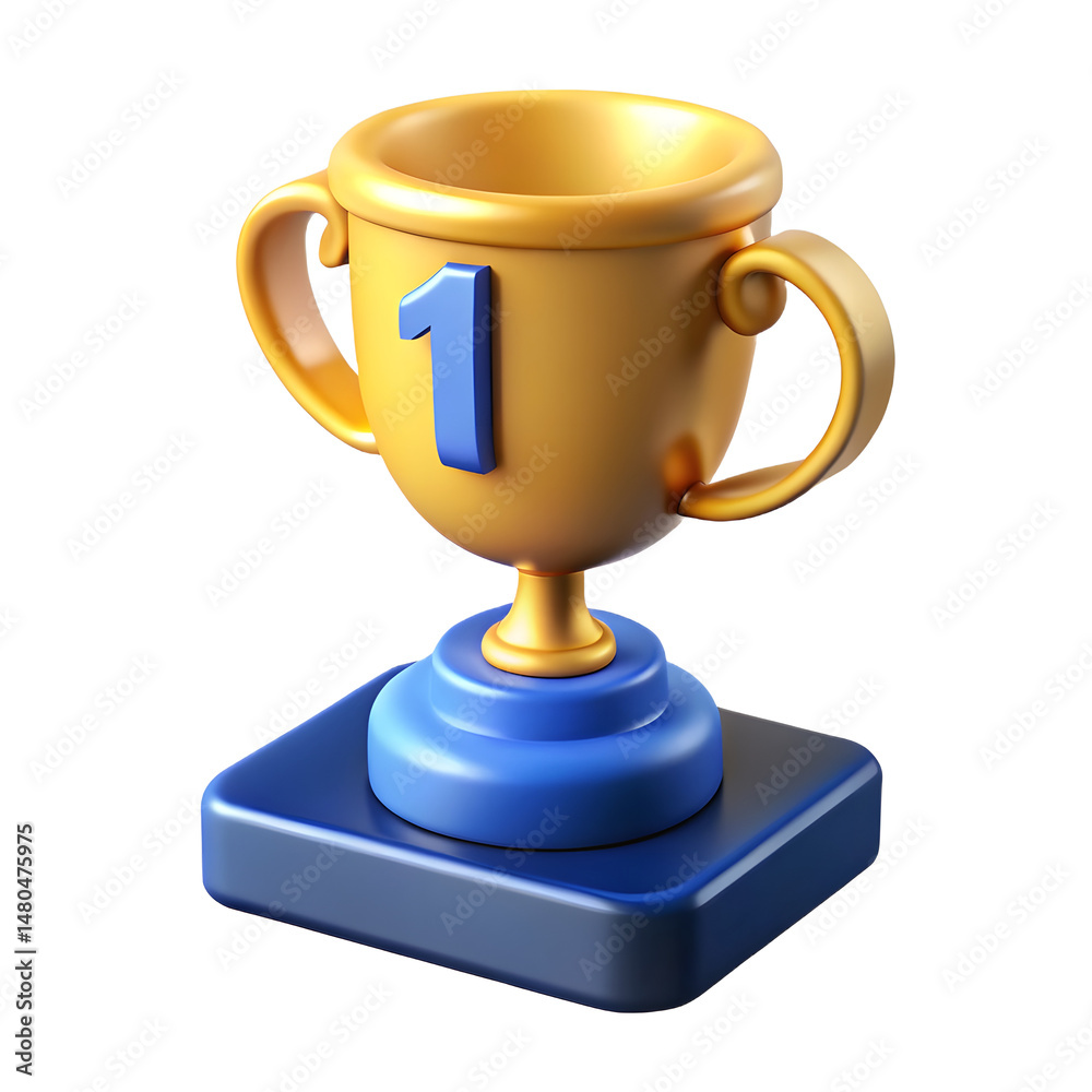Gold trophy cup for winner in competition or sport success Gold trophy cup for winner in competition or sport success