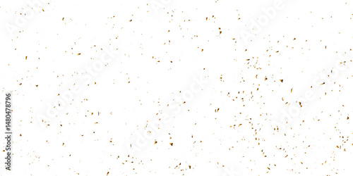 Vector gold particles confetti glitter on transparent background.  Gold sparks and doted golden glitter special light effect celebration background. 