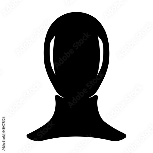 A striking black silhouette of a mysterious figure with a balaclava