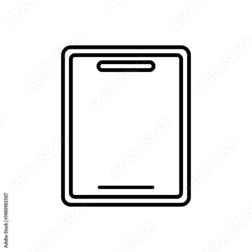 Tablet Icon. Flat Vector Symbol of Touchscreen Mobile Device for Technology and Communication.