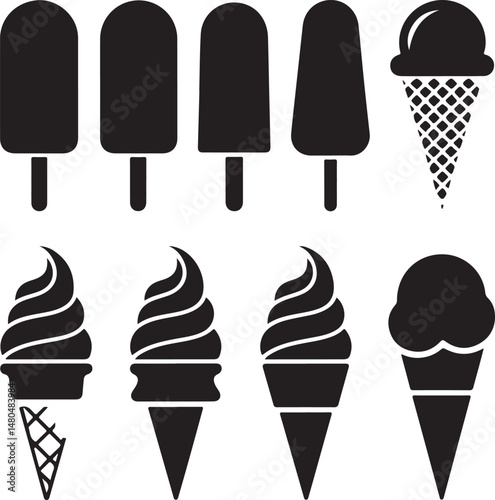 “Ice Cream SVG Bundle | Cute Cones, Popsicles & Dessert Clipart for Summer Crafts & Stickers”

“Sweet Treats Vector Pack | Ice Cream Silhouettes & Doodles for T-Shirts, Menus & Printables”

“Ice Cream