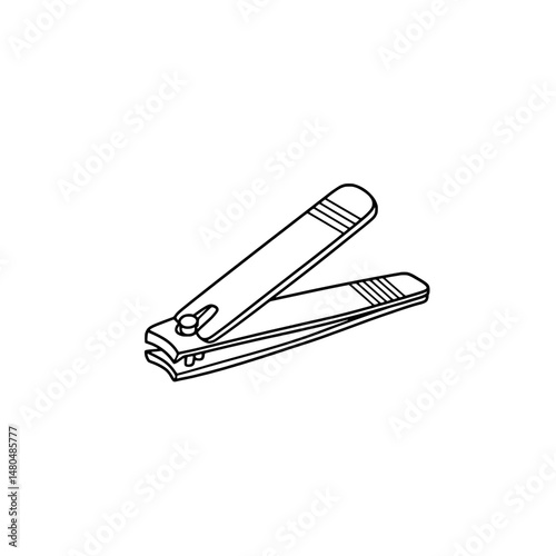 The nail clipper icon, representing the concepts of personal hygiene and nail care
