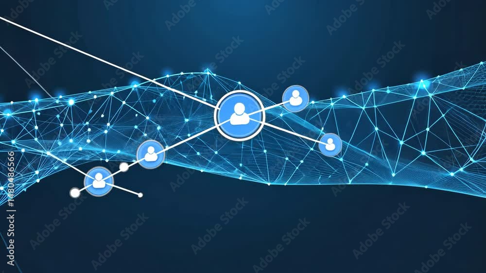 Digital technology plexus lines background is a spectacular motion graphics background motion video