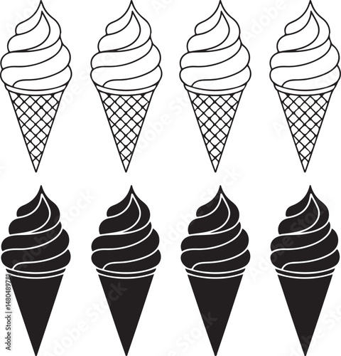 “Ice Cream SVG Bundle | Cute Cones, Popsicles & Dessert Clipart for Summer Crafts & Stickers”

“Sweet Treats Vector Pack | Ice Cream Silhouettes & Doodles for T-Shirts, Menus & Printables”

“Ice Cream