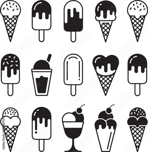 “Ice Cream SVG Bundle | Cute Cones, Popsicles & Dessert Clipart for Summer Crafts & Stickers”

“Sweet Treats Vector Pack | Ice Cream Silhouettes & Doodles for T-Shirts, Menus & Printables”

“Ice Cream