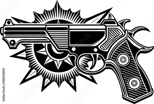 the ethical considerations surrounding the development of smart guns. gangster with gun