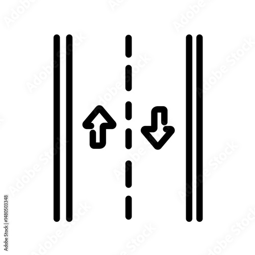 road direction vector icon