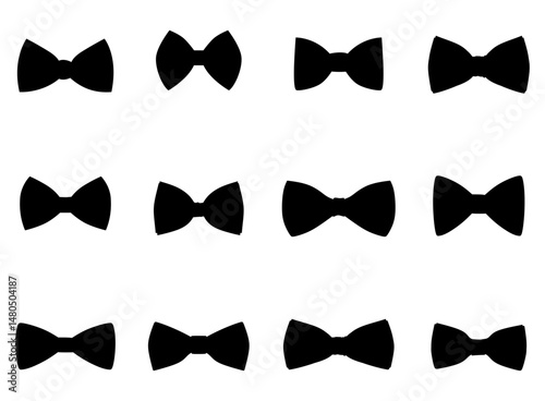 Silhouette design vector illustration digital download for the stylish, beautiful bow.
