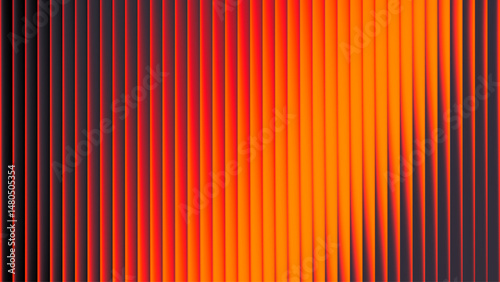 Intense summer heat through fractal glass. Dynamic gradient explodes with summer warmth and digital aesthetics in glowing glass lines. Hot summer vibes with solar heat power in vivid geometric form