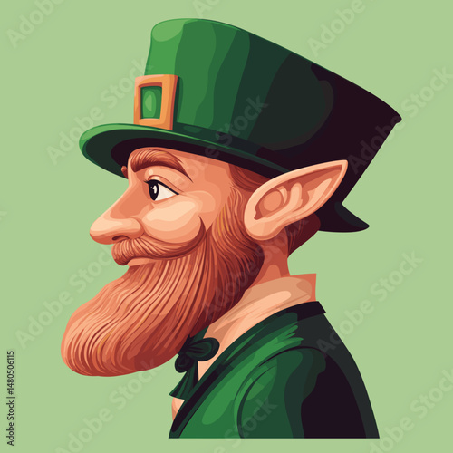 Leprechaun Character Illustration for St. Patrick's Day