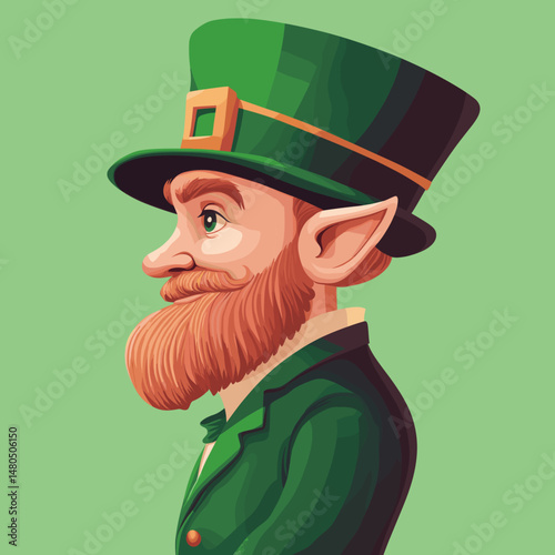 Leprechaun Character Illustration for St. Patrick's Day