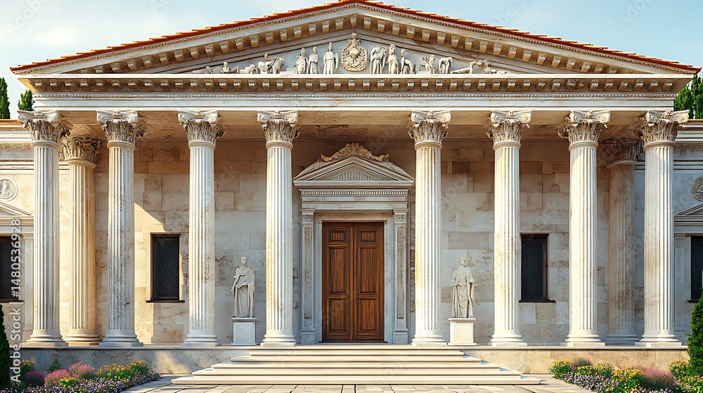 Obraz premium Timeless European Architectural Beauty with Ancient Stonework high resolution photo