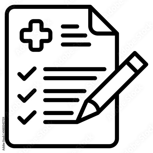 Healthcare Plan line icon