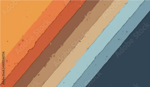 Colorful striped abstract background with retro textured design