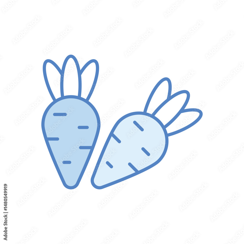 Carrot Vector icon Carrot Vector icon
