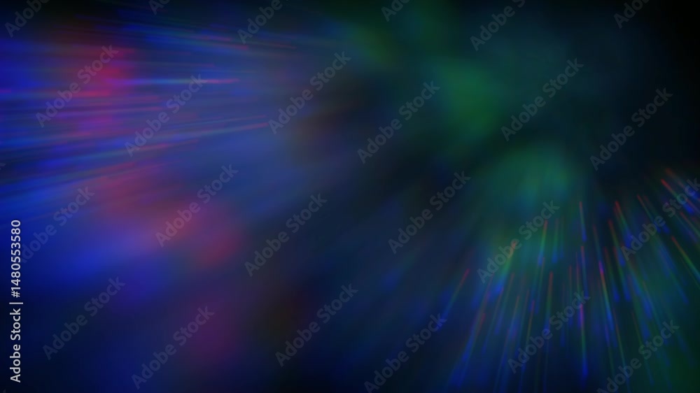Animated background simulating light passing through prisms