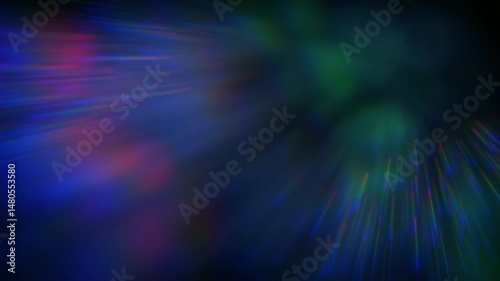 Animated background simulating light passing through prisms