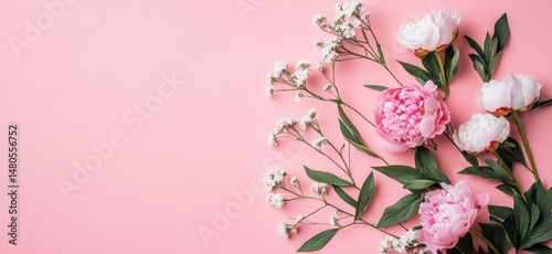 Delicate Pink and White Flowers Arrangement